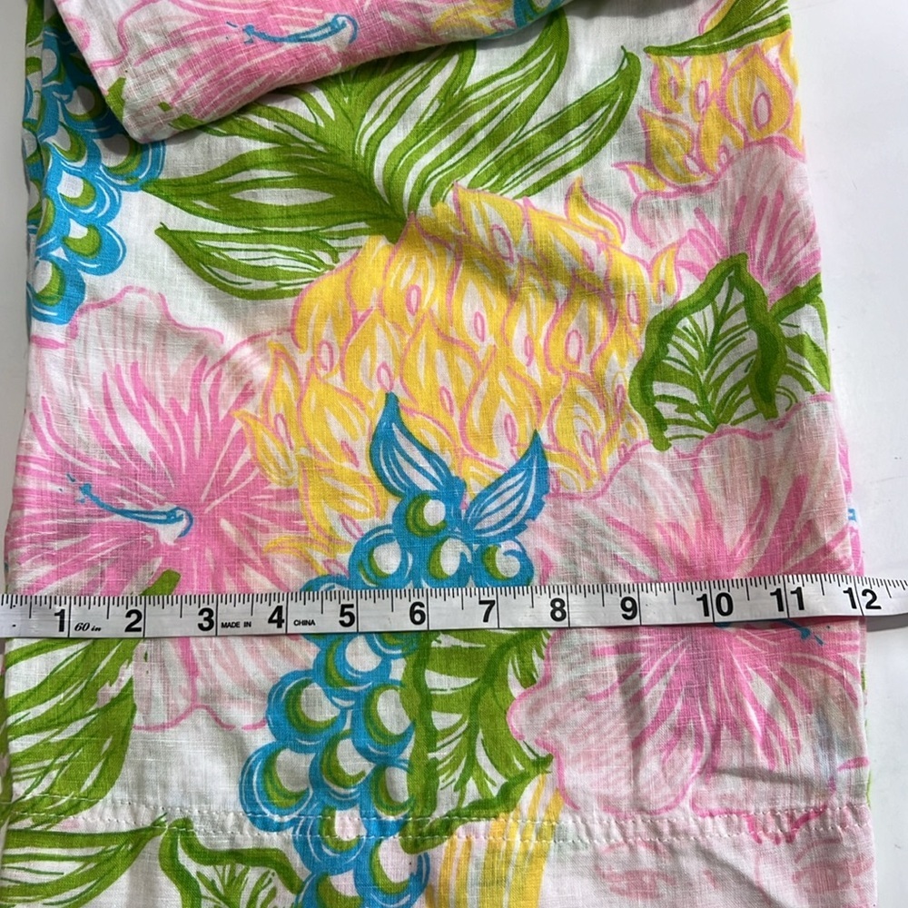 LILLY PULITZER WOMEN’S LINEN PANT SZ M - Picture 8 of 8